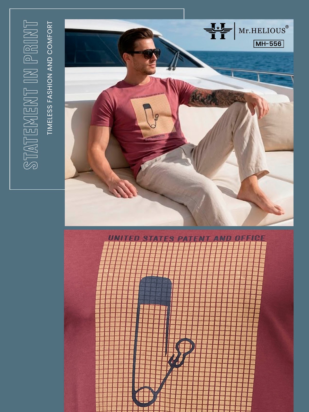 Mh 556 Mr. Helious Biowash Mens Tshirts Supplier Ahmedabad