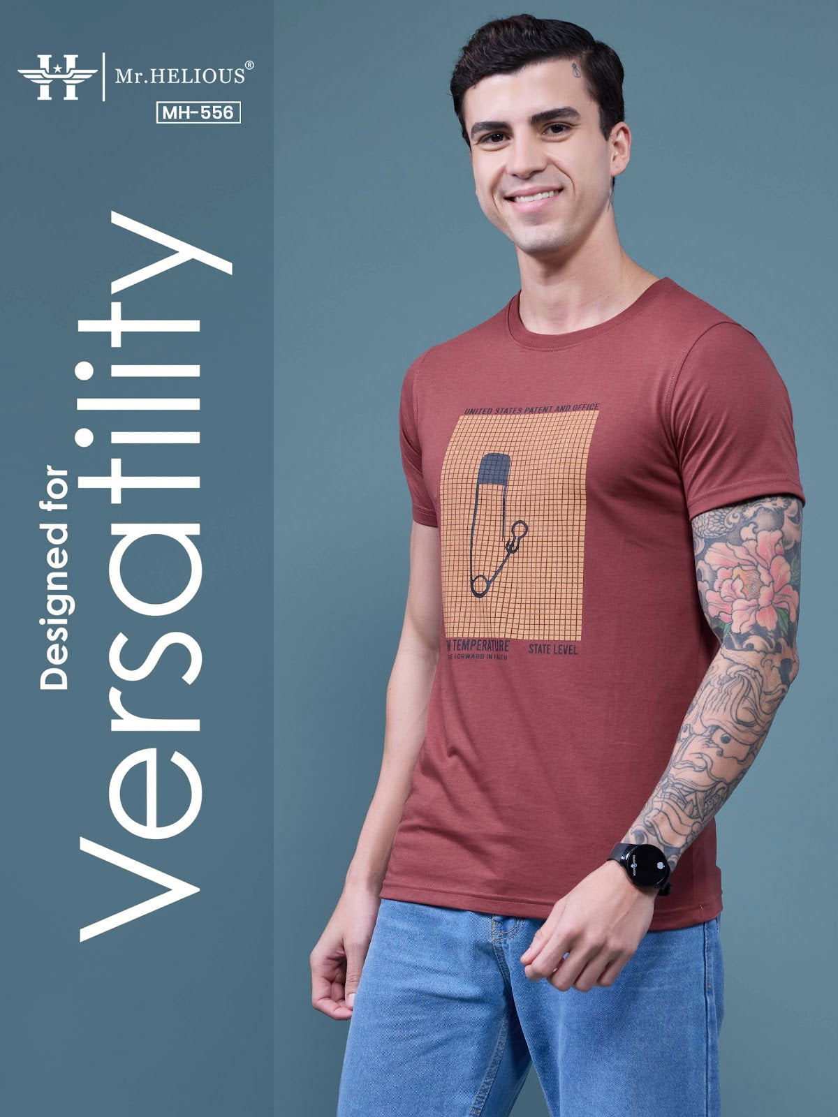 Mh 556 Mr. Helious Biowash Mens Tshirts Supplier Ahmedabad
