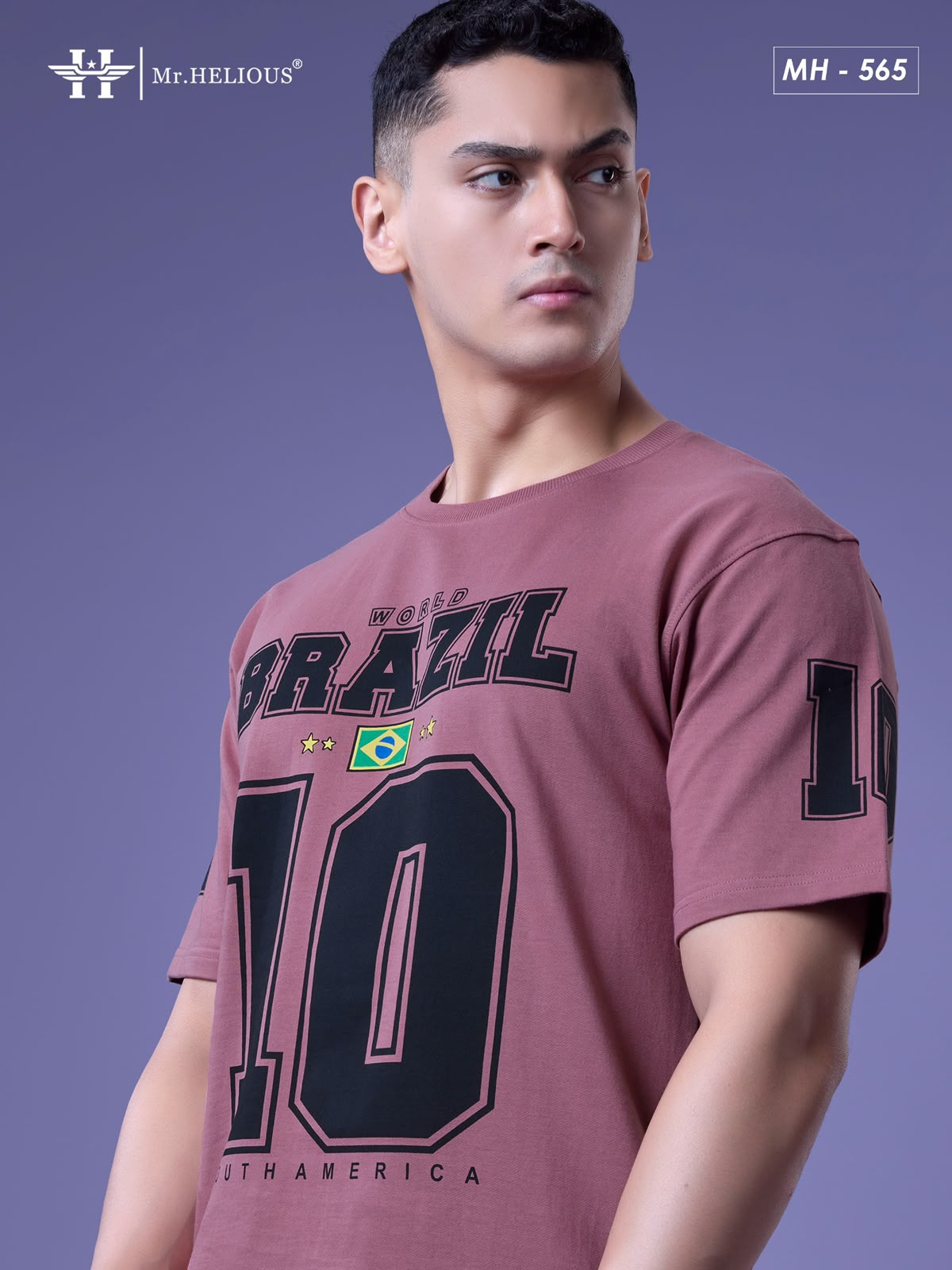 Mh 565 Mr. Helious Cotton Looper Mens Tshirts Supplier India