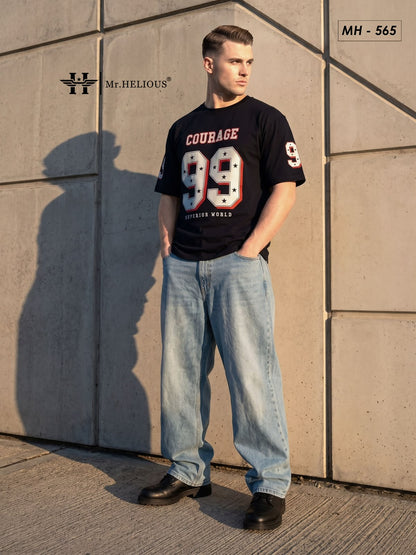 Mh 565 Mr. Helious Cotton Looper Mens Tshirts Supplier India