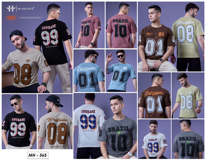 Mh 565 Mr. Helious Cotton Looper Mens Tshirts Supplier India