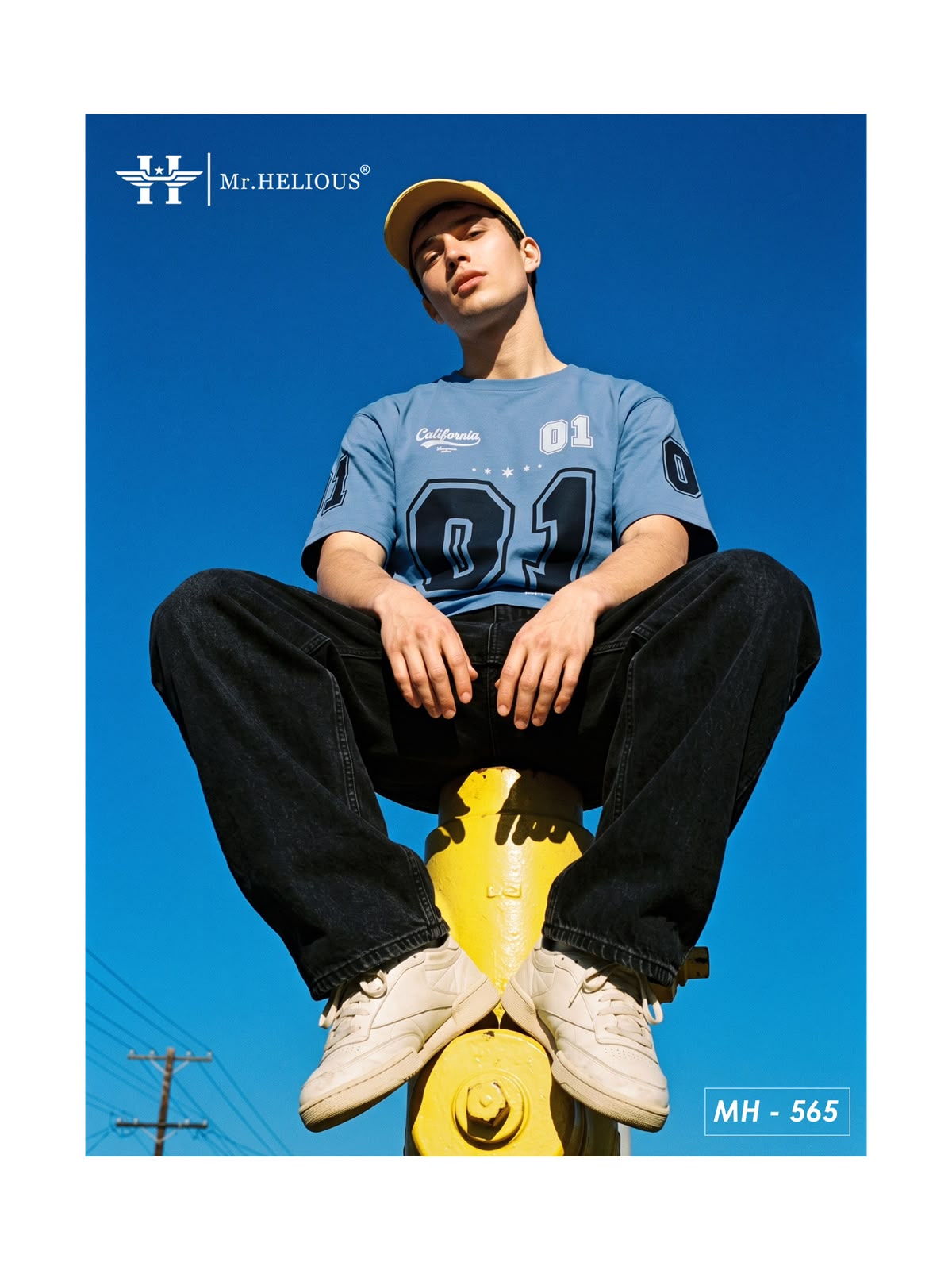 Mh 565 Mr. Helious Cotton Looper Mens Tshirts Supplier India