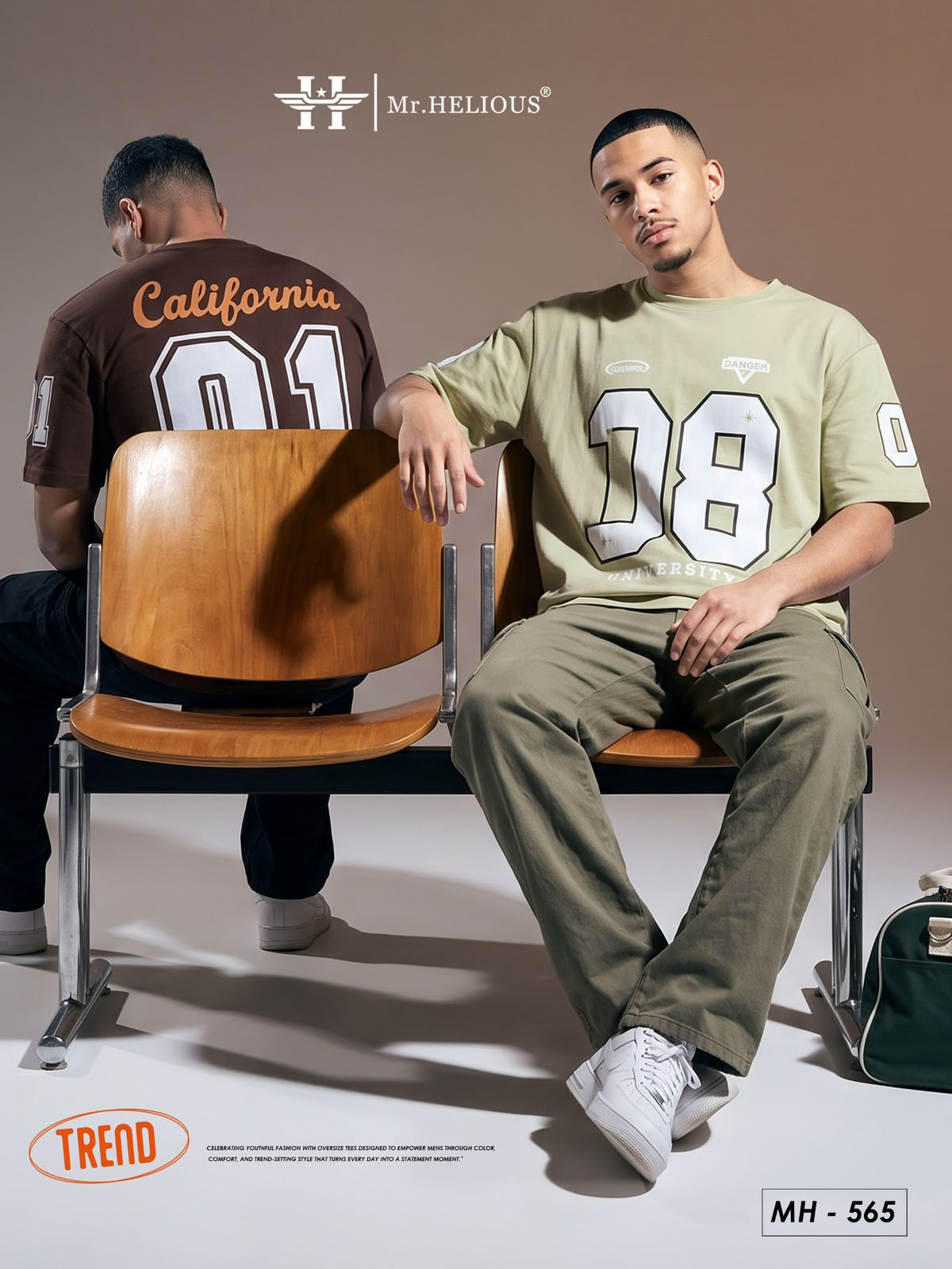 Mh 565 Mr. Helious Cotton Looper Mens Tshirts Supplier India