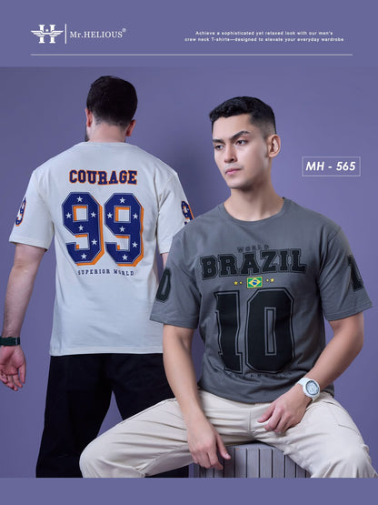 Mh 565 Mr. Helious Cotton Looper Mens Tshirts Supplier India