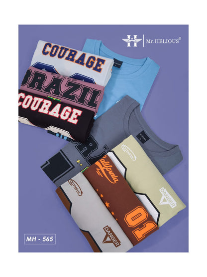 Mh 565 Mr. Helious Cotton Looper Mens Tshirts Supplier India