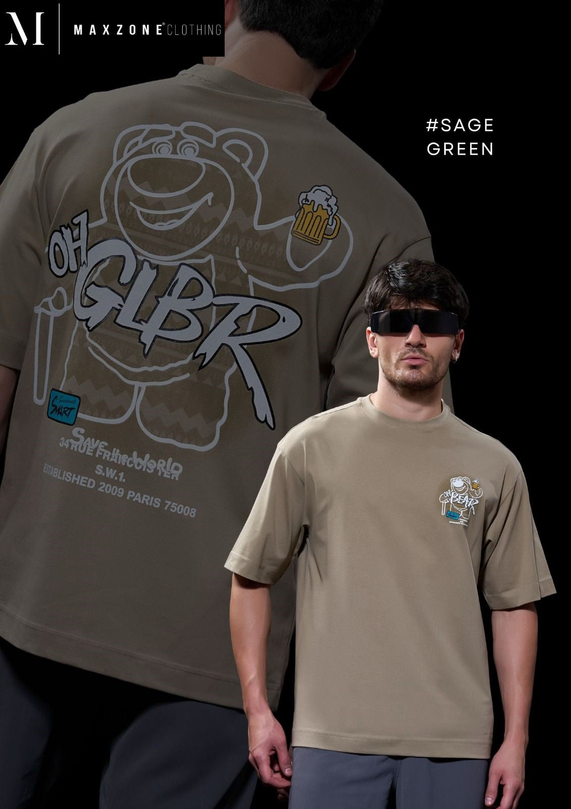 Mi S G1 A Oversize Maxzone Clothing Cotton Mens Tshirts Supplier Ahmedabad