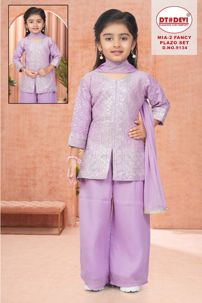 Mia 2 Dn 9134 Dt Devi Georgette Girls Indowestern Pair Exporter Ahmedabad