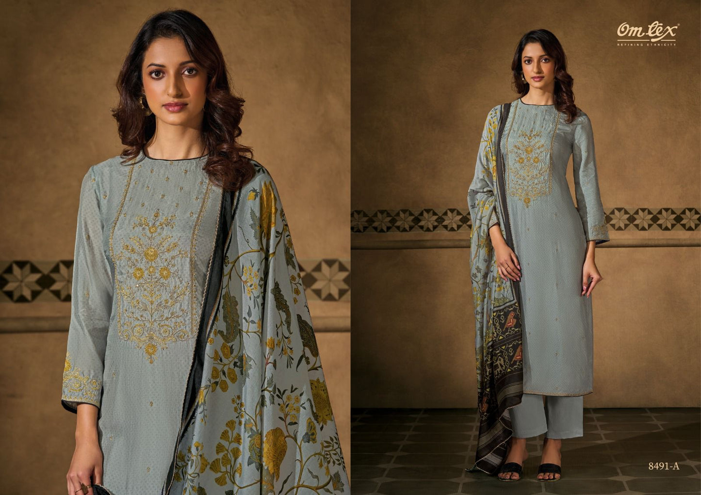 Mia Omtex Silk Pant Style Suits Supplier Gujarat