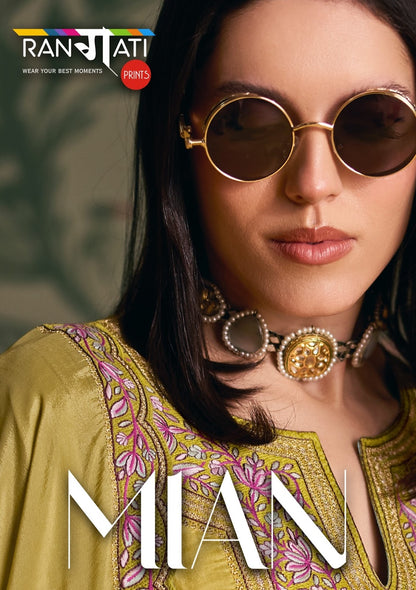 Mian Rangati Prints Pure Silk Pant Style Suits Wholesaler Ahmedabad