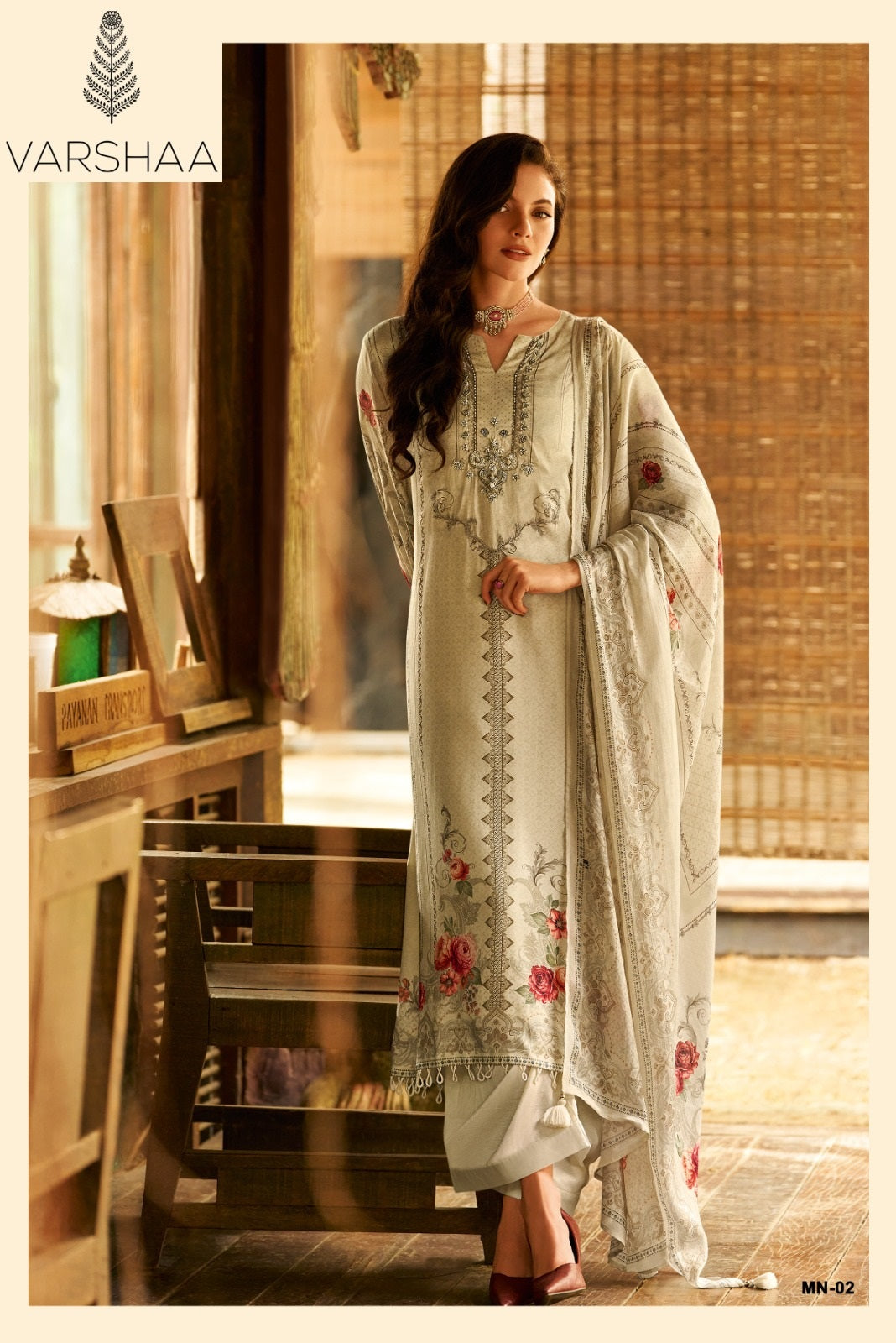 Mian Varshaa Modal Satin Plazzo Style Suits Exporter Gujarat
