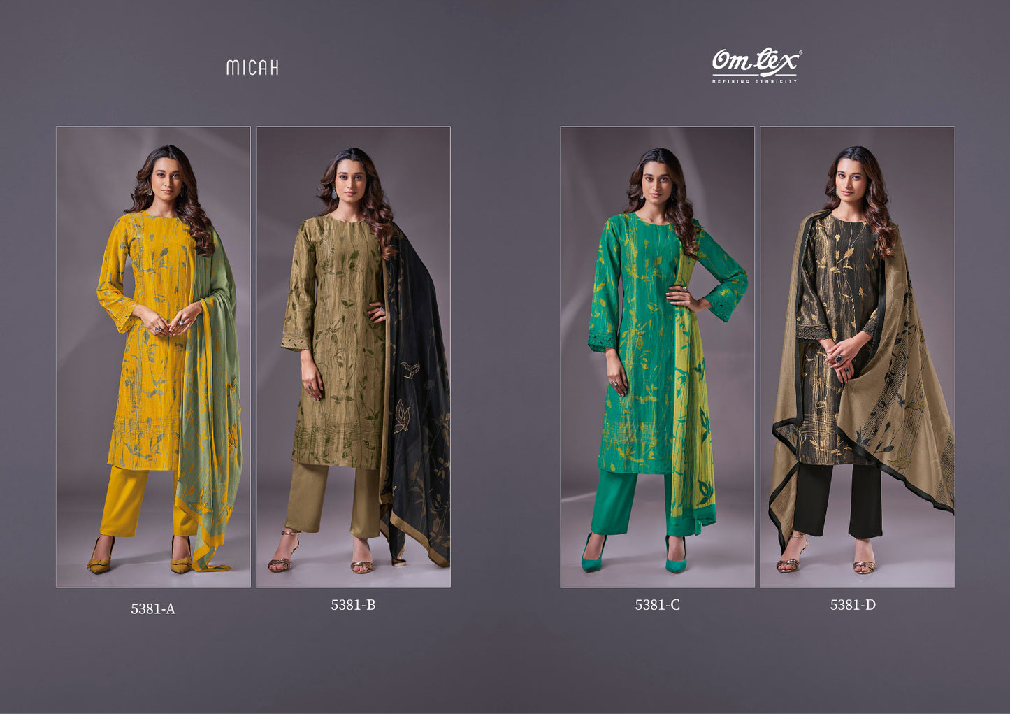 Micah Omtex Silk Pant Style Suits Exporter Ahmedabad