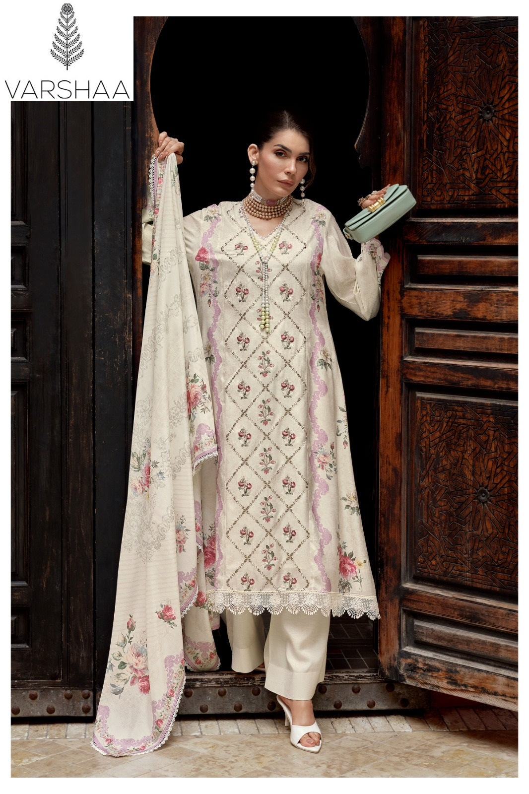 Micara Varshaa Viscose Muslin Pant Style Suits Wholesaler India