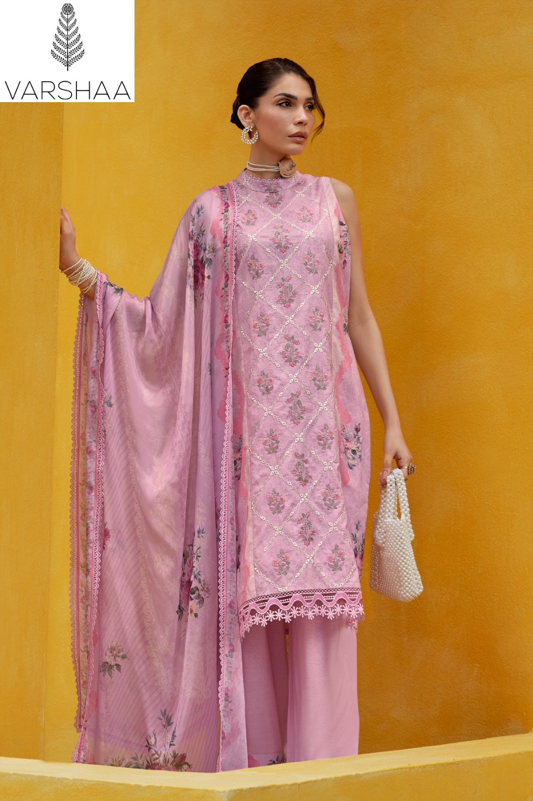Micara Varshaa Viscose Muslin Pant Style Suits Wholesaler India