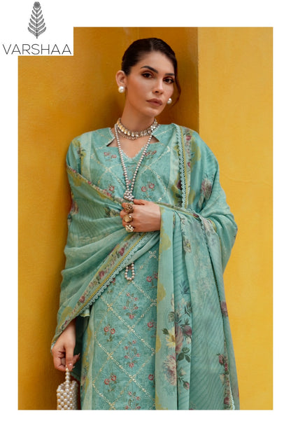 Micara Varshaa Viscose Muslin Pant Style Suits Wholesaler India