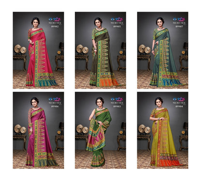 Micro Silk Vol 1 Vipul Soft Sarees Wholesaler Ahmedabad