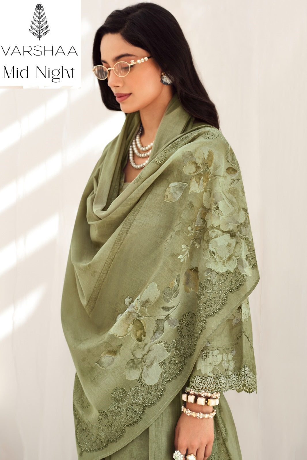 Mid Night Varshaa Cotton Linen Pant Style Suits Wholesaler Gujarat