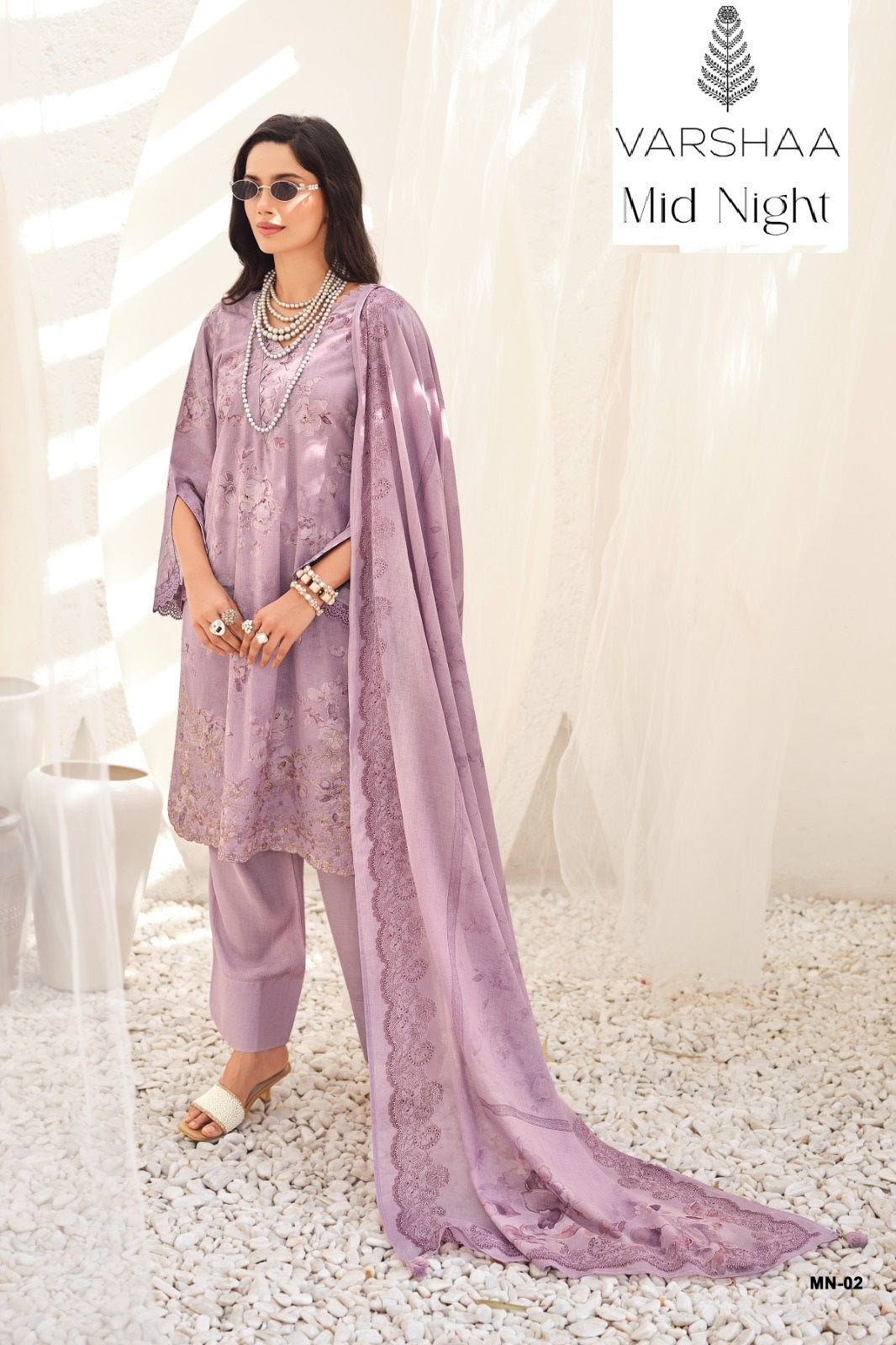 Mid Night Varshaa Cotton Linen Pant Style Suits Wholesaler Gujarat