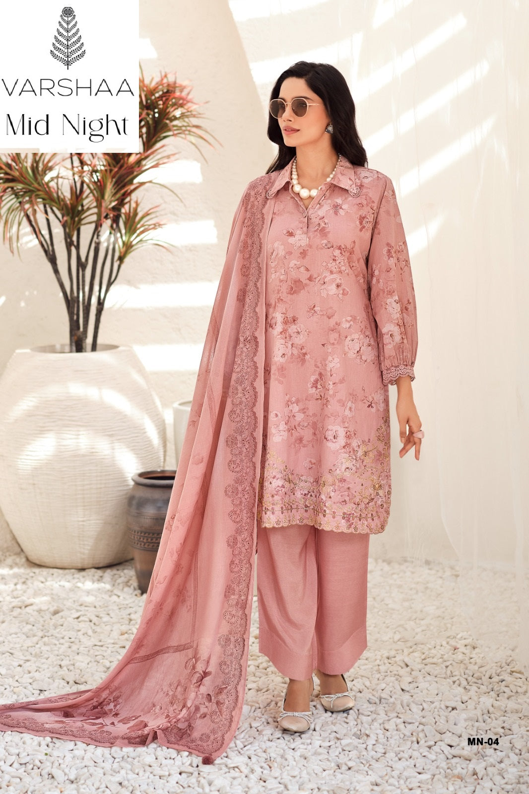 Mid Night Varshaa Cotton Linen Pant Style Suits Wholesaler Gujarat