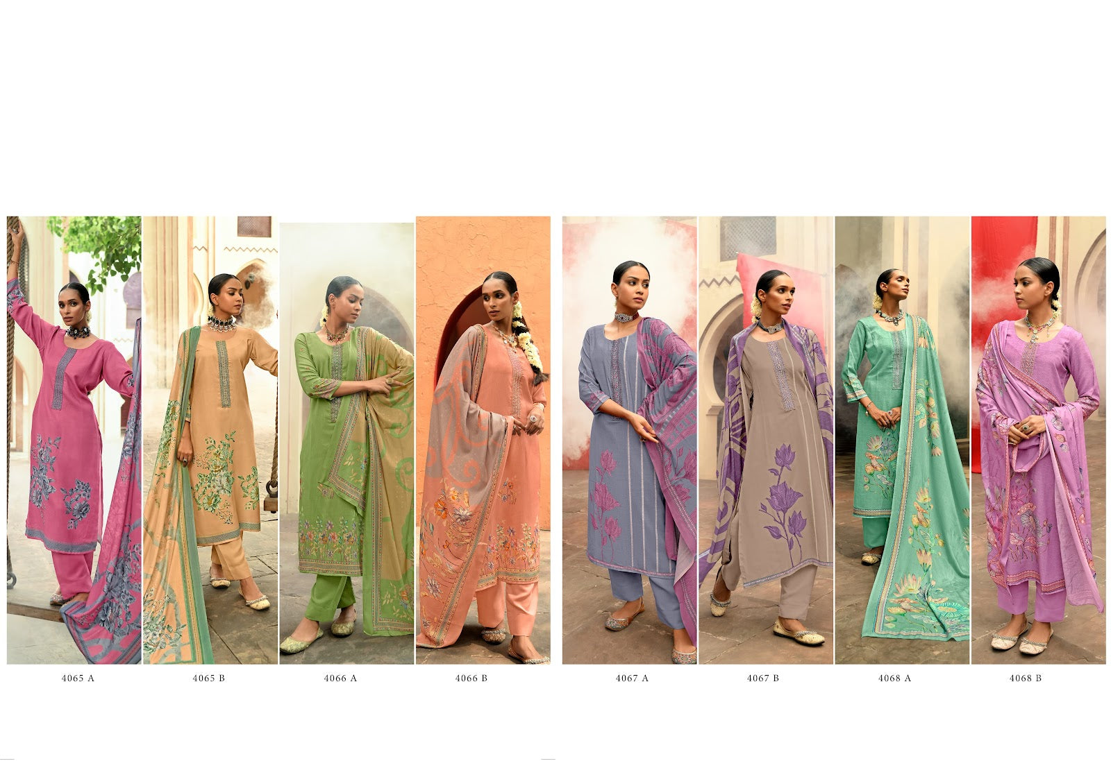 Mihika Rivaa Pashmina Suits Exporter India