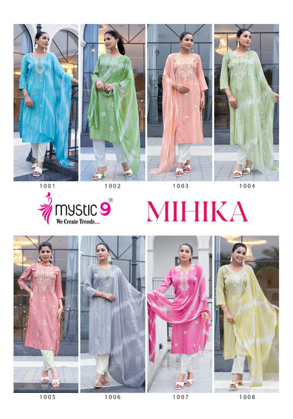 Mihika Vol 1 Mystic 9 Capsule Readymade Pant Style Suits Exporter Ahmedabad
