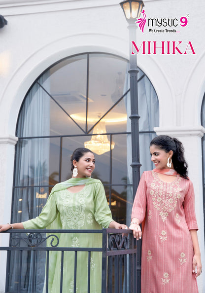 Mihika Vol 1 Mystic 9 Capsule Readymade Pant Style Suits Exporter Ahmedabad