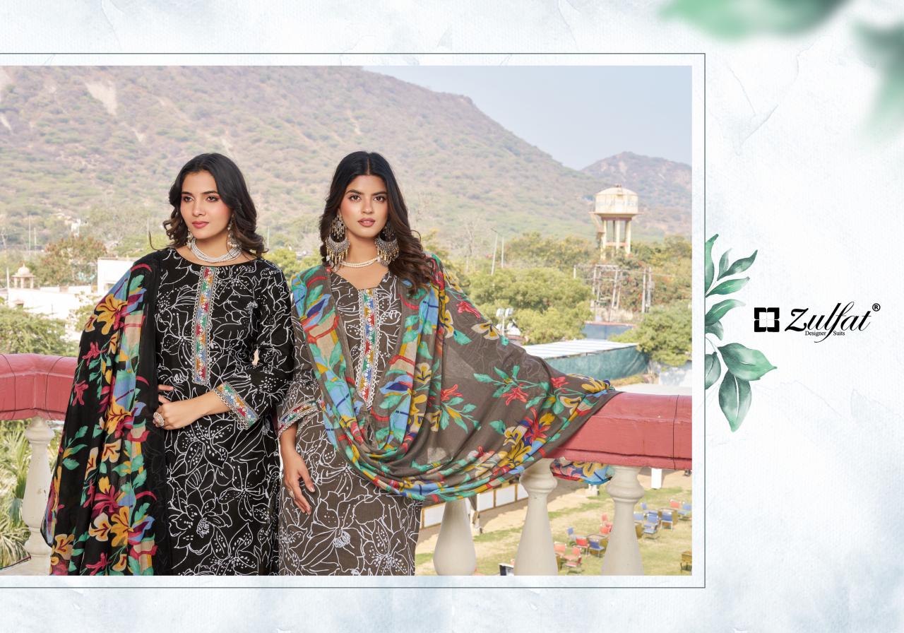 Mihika Zulfat Designer Cotton Karachi Salwar Suits Wholesaler