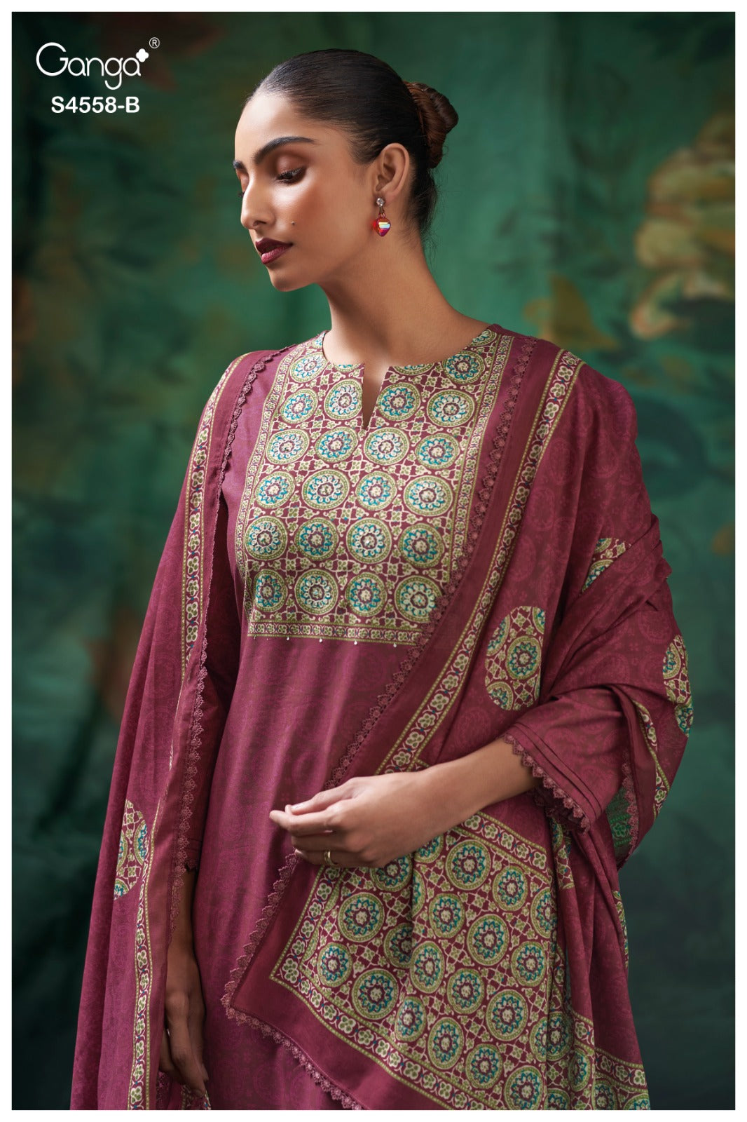 Mihira 4558 Ganga Cotton Plazzo Style Suits Supplier India