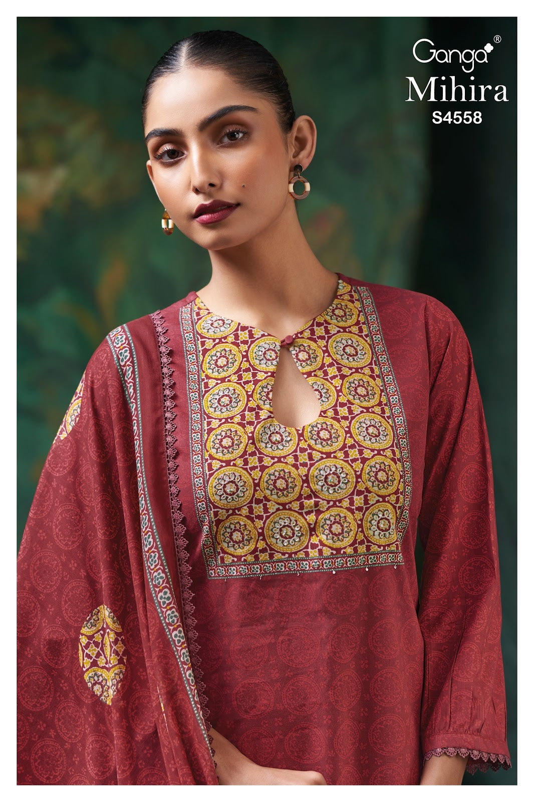 Mihira 4558 Ganga Cotton Plazzo Style Suits Supplier India