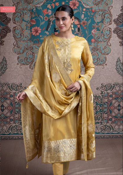 Mikala Naariti Silk Pant Style Suits Exporter