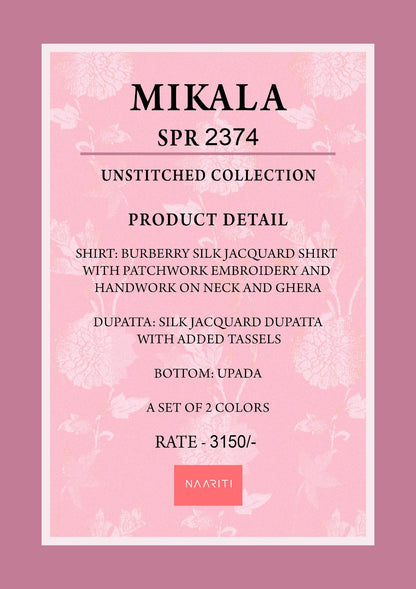 Mikala Naariti Silk Pant Style Suits Exporter