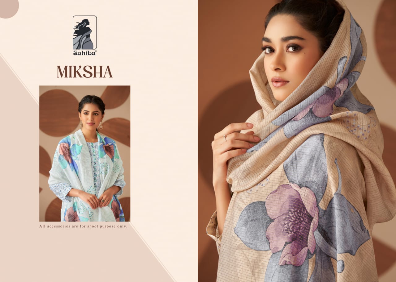 Miksha Sahiba Muslin Silk Plazzo Style Suits