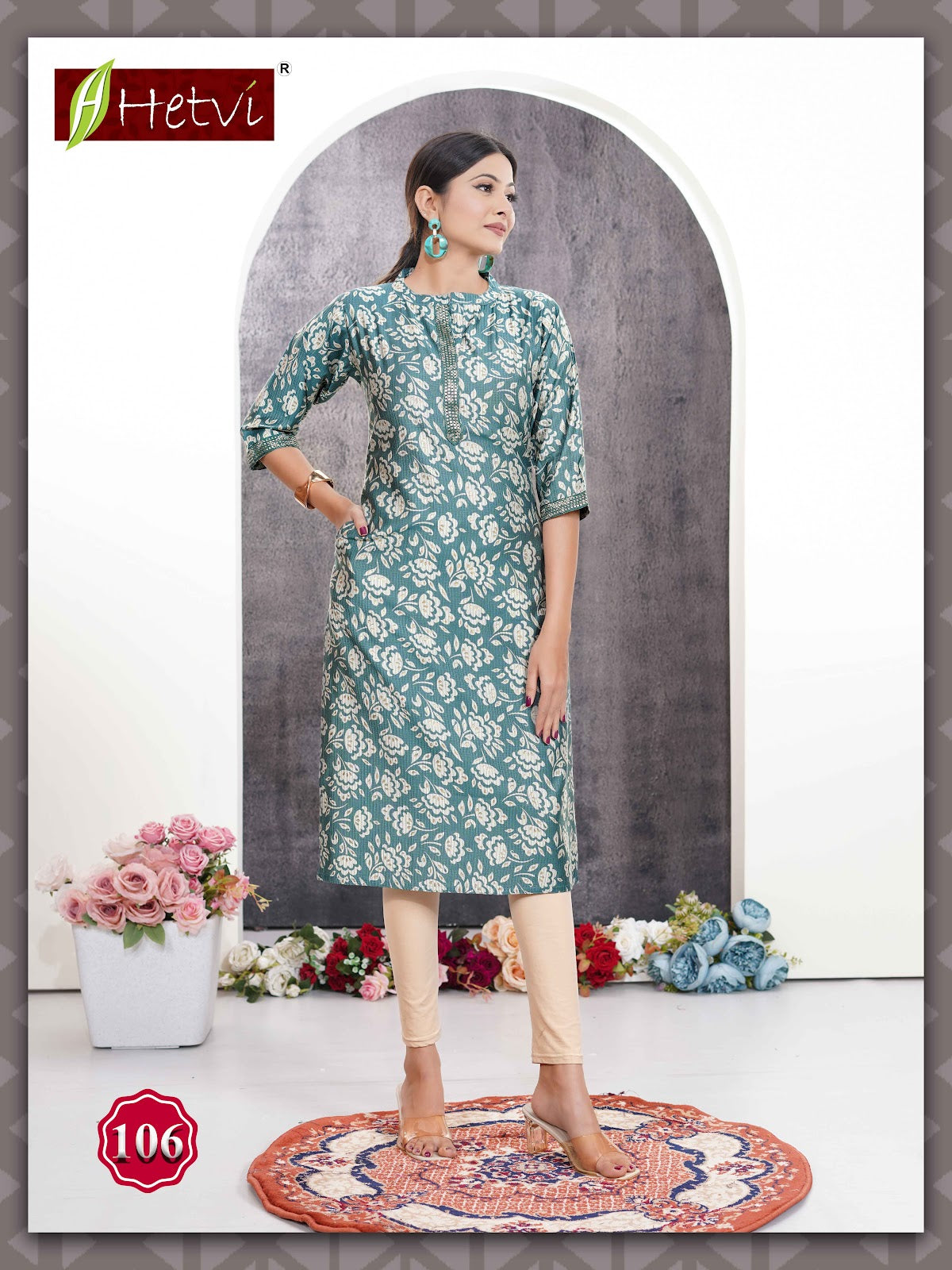 Mila Hetvi Berlin Knee Length Kurtis Exporter Ahmedabad