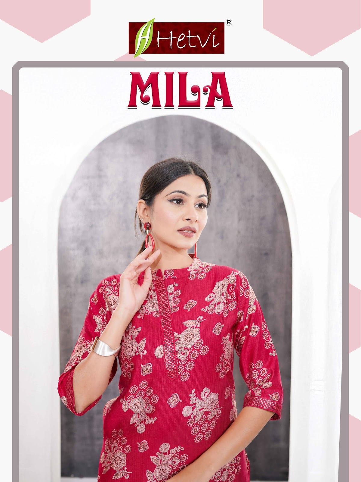 Mila Hetvi Berlin Knee Length Kurtis Exporter Ahmedabad