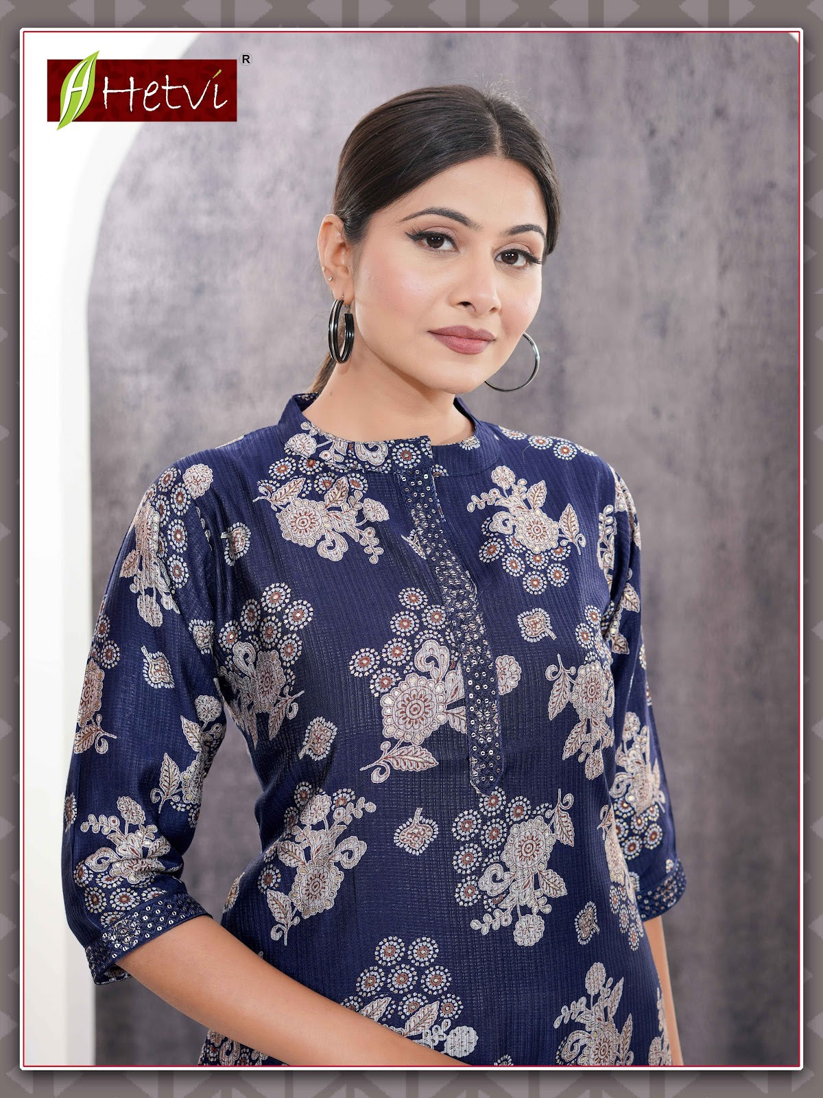 Mila Hetvi Berlin Knee Length Kurtis Exporter Ahmedabad