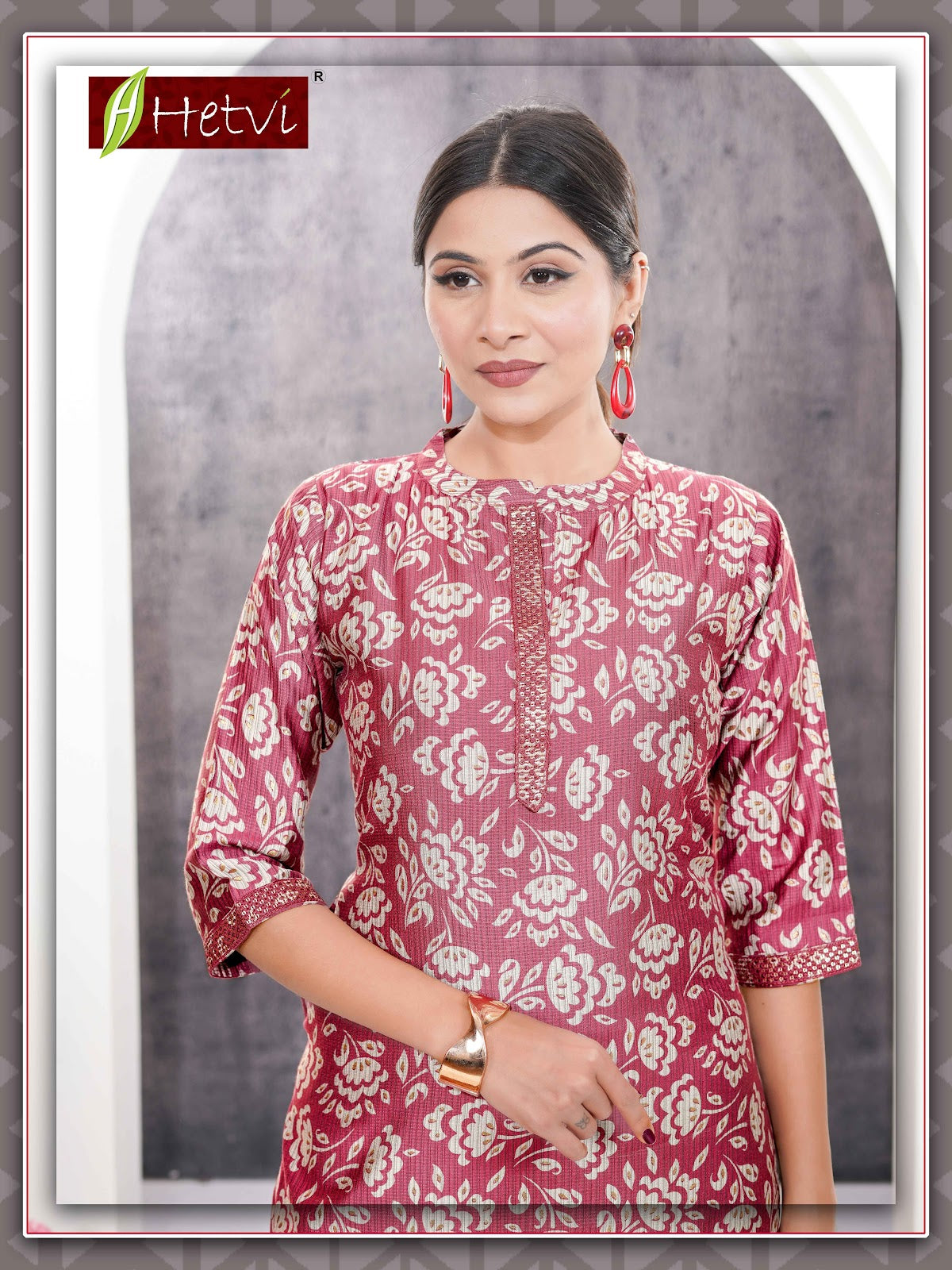 Mila Hetvi Berlin Knee Length Kurtis Exporter Ahmedabad