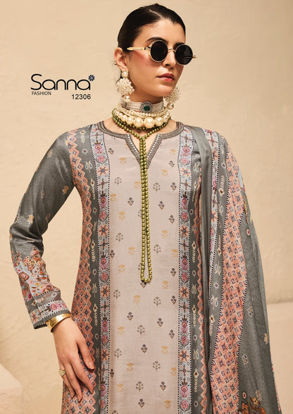 Milaap Sanna Fashion Bemberg Muslin Pant Style Suits Supplier Ahmedabad