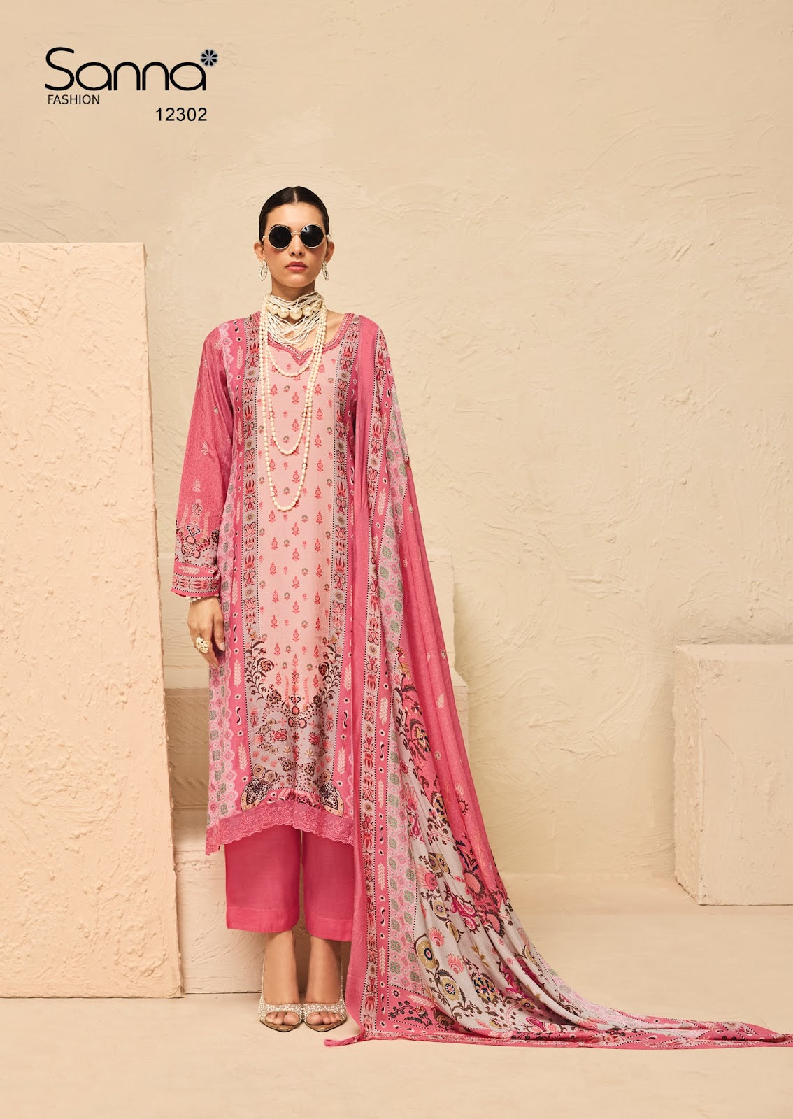 Milaap Sanna Fashion Bemberg Muslin Pant Style Suits Supplier Ahmedabad