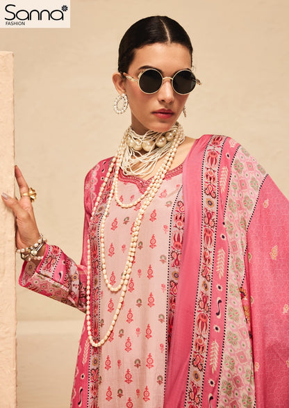 Milaap Sanna Fashion Bemberg Muslin Pant Style Suits Supplier Ahmedabad