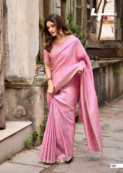 Milan Lt Fabrics Satin Sarees Wholesaler India