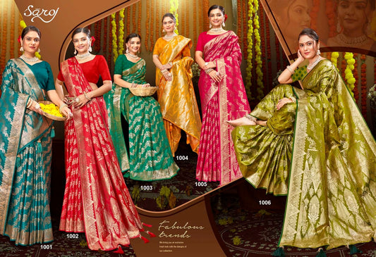 Milan Satin Silk Vol 3 Saroj Sarees Wholesale Rate