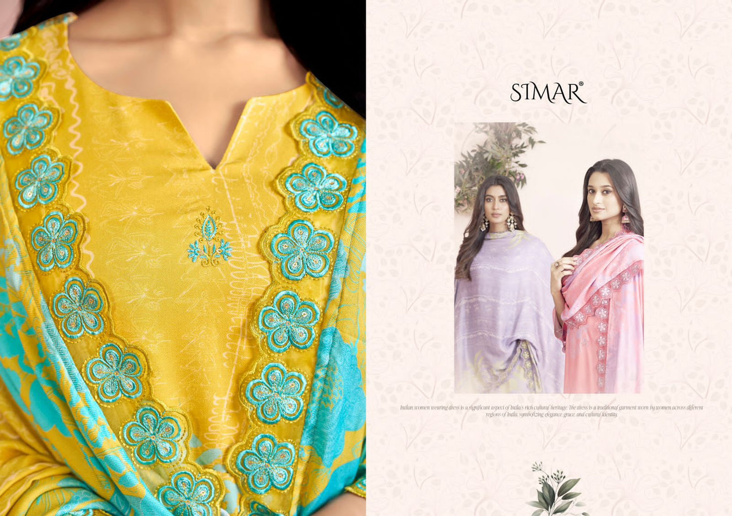 Milan Simar Pashmina Suits Manufacturer Gujarat