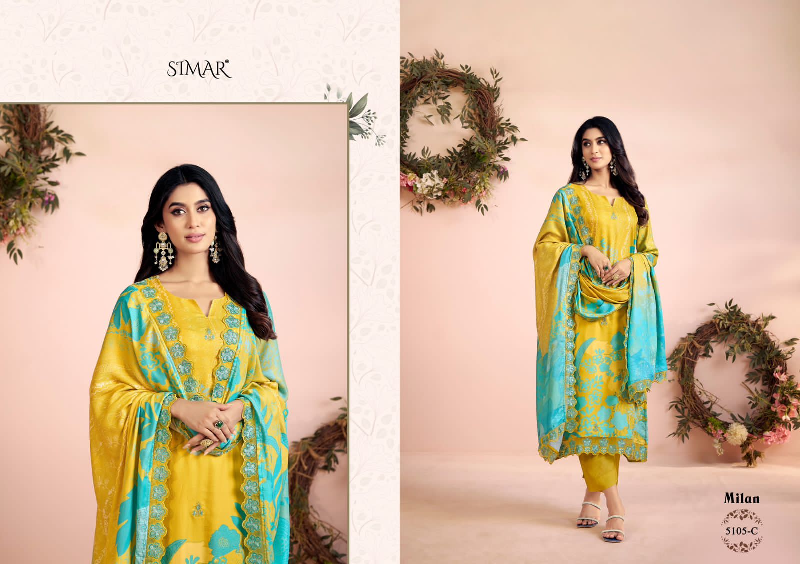 Milan Simar Pashmina Suits Manufacturer Gujarat