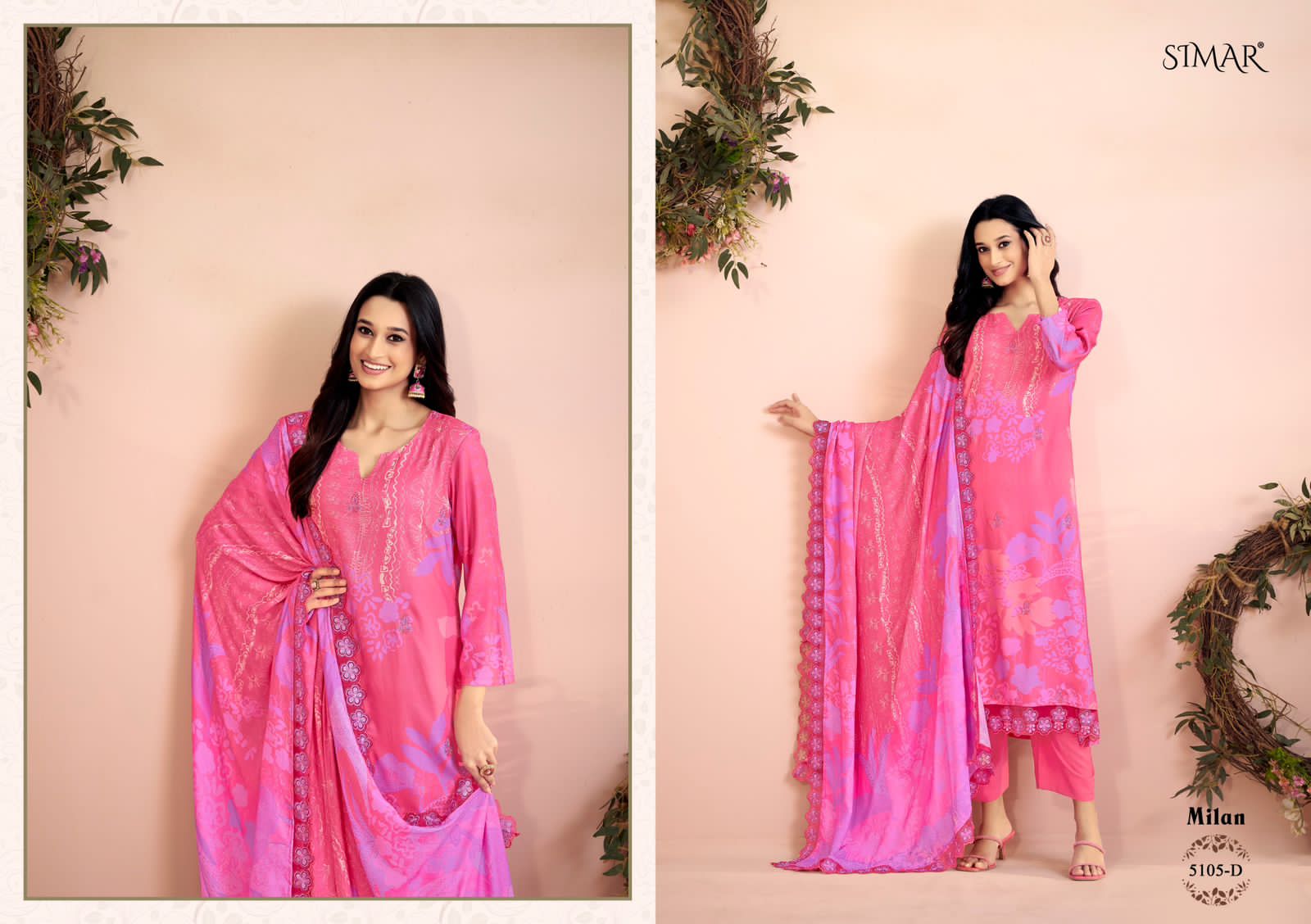 Milan Simar Pashmina Suits Manufacturer Gujarat