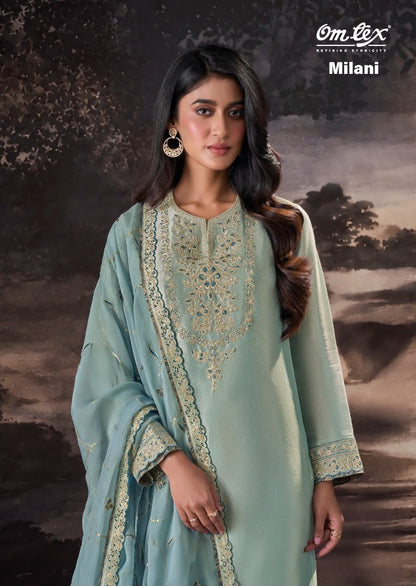 Milani Omtex Giraffe Pant Style Suits Wholesaler Ahmedabad
