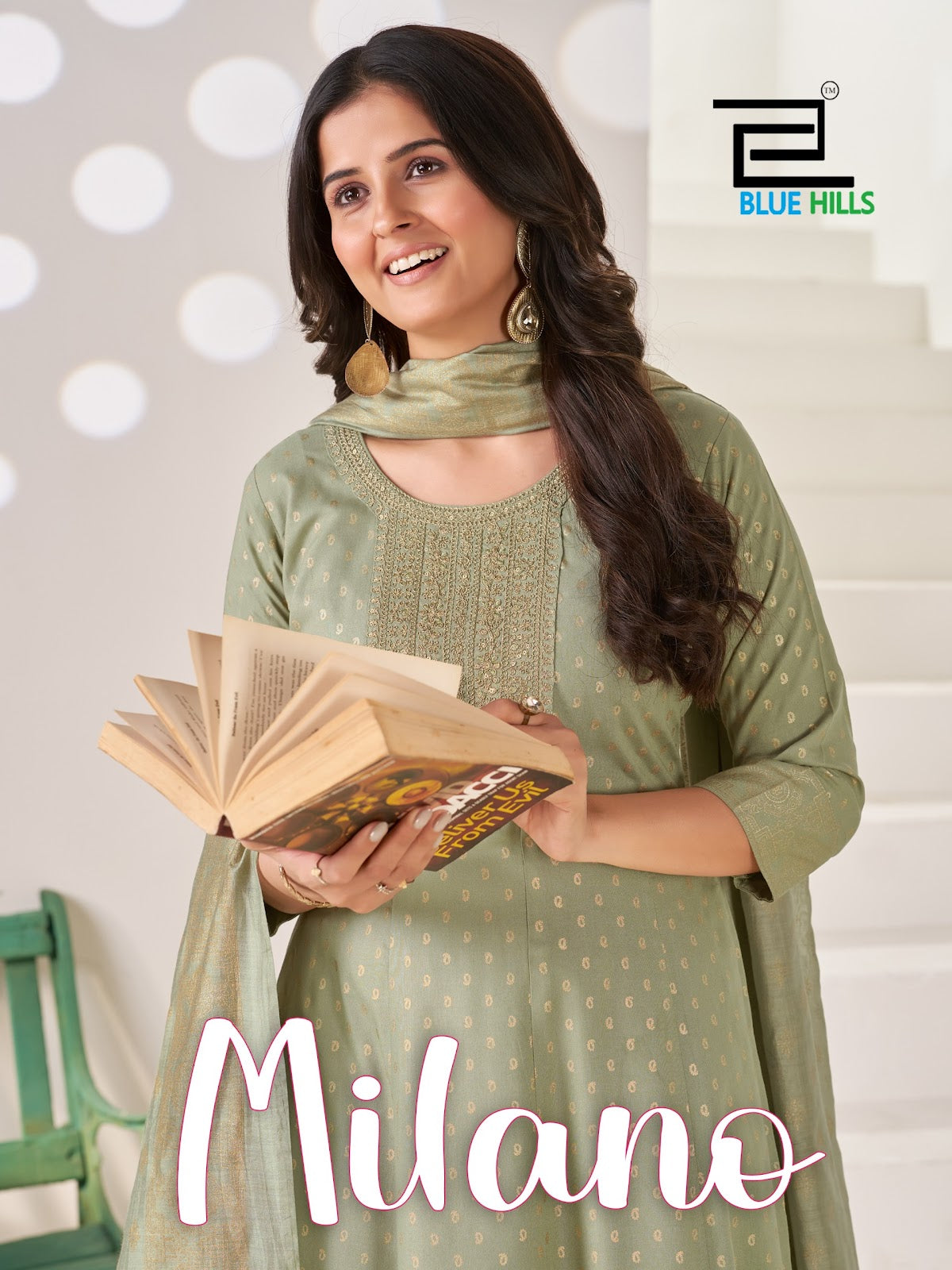 Milano Blue Hills Rayon 14Kg Readymade Anarkali Suits Wholesaler India