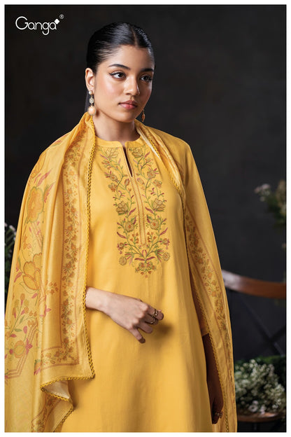 Milara 3869 Ganga Premium Cotton Plazzo Style Suits Wholesaler