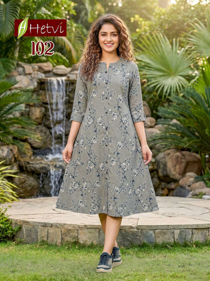 Mili Hetvi Cotton One Piece Dress Wholesaler Gujarat