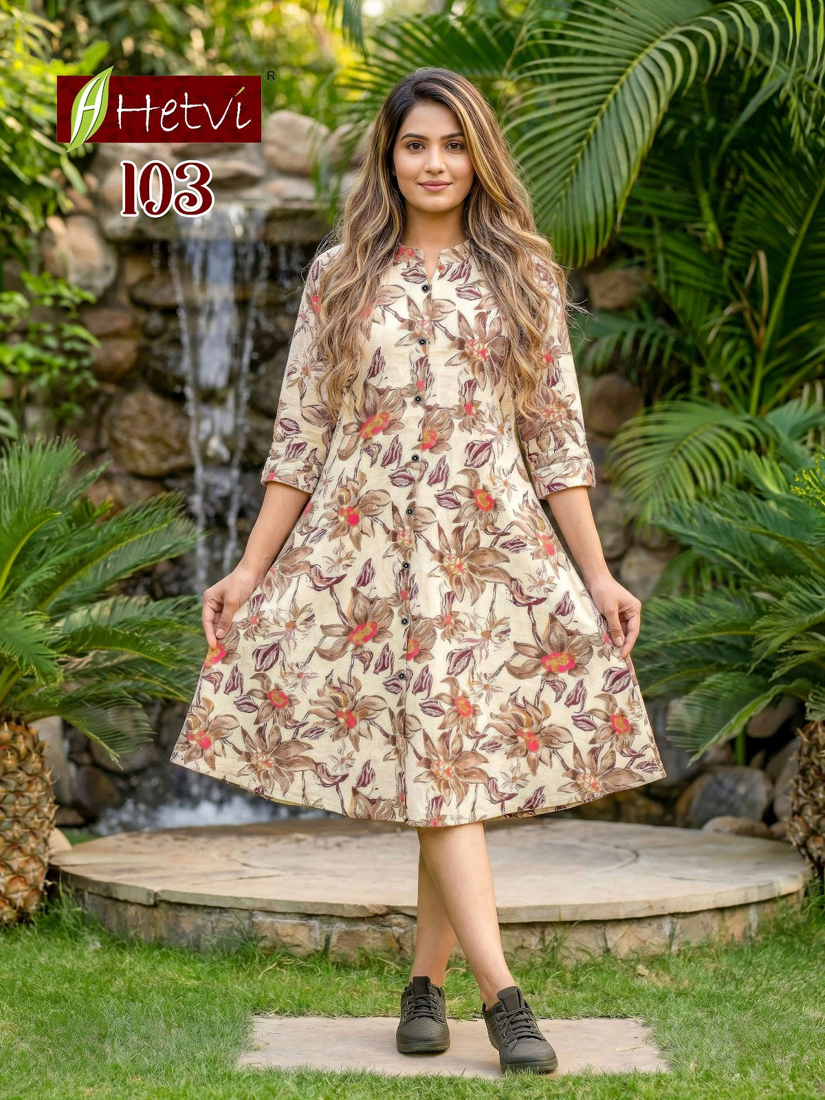 Mili Hetvi Cotton One Piece Dress Wholesaler Gujarat