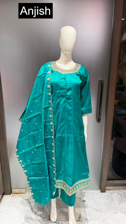 Milli Vol 2 Anjish Roman Readymade Anarkali Suits Exporter India