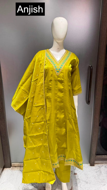 Milli Vol 2 Anjish Roman Readymade Anarkali Suits Exporter India